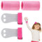 Kuugeo Manique Gymnastique Fille,2 Gymnastique Fille de Poignet avec 2 Sangles de Protège-Poignet Manique,Manique Gymnastique Gants,Paume de Gym de Tailles Enfants pour Exercice Traction