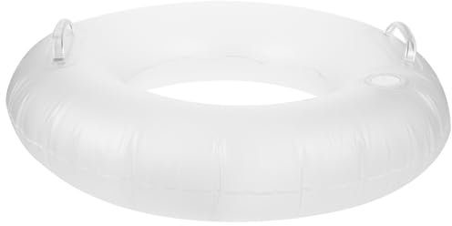 BESPORTBLE Aufblasbarer Schwimmring mit LED Beleuchtung Luminous Pool Tube für Tragbar und Robust für Nächtliches Schwimmen und Wasserspaß