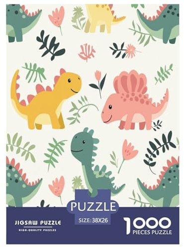 Dinosaurier Puzzle 1000 Teile Schwer Puzzle Spielzeug Lernspiel Impossible Herausforderungsspielzeug Für Erwachsene Kinder 38x26cm/1000pcs