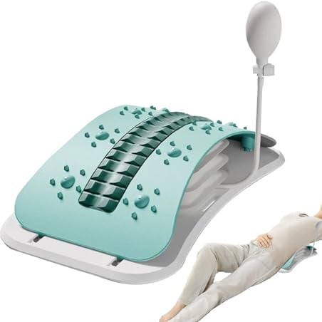 Rückenstrecker Dehnungsgerät Wirbelsäulenplatten-Knackmassagegerät | Verstellbares Lendenwirbel-Knacker-Board-Massagegerät Fitness Workout für Zuhause und Büro Reisen Schlafzimmer Wohnzimmer