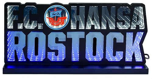 FC Hansa Rostock LED Lampe Licht Nachtlicht ** Spiegel **