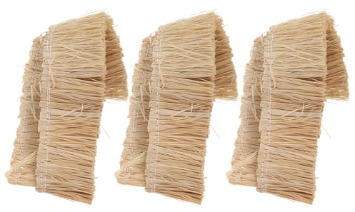 ibasenice Lot De 6 Toits De Simulés 11.81 in Mini Toit De Paille pour Maison De Poupée Toit De pour Maquette Décoration De Maison Miniature Diorama Jardin Féerique