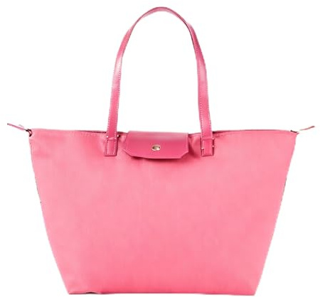 Luiexcel Sac Cabas Fourre-Tout pour Femme, Nylon Imperméable avec Poignées en Cuir, Grande Capacité avec Poche Intérieure Zippée