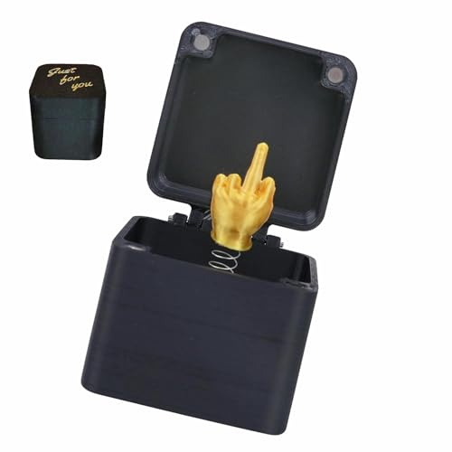 Dedo Medio en una Caja, Caja De Regalo Para El Dedo Medio | Cajas para Regalo de Broma Divertida para Adultos Divertidos Amigos Escritorio Decoración del Hogar
