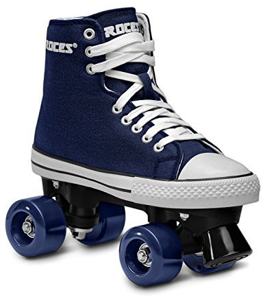 Roces Kinder Chuck Classic Roller Rollerskates/Rollschuhe Street, blau-Weiss, 32
