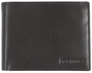Steve Madden Herren Leather RFID Wallet Extra Capacity Attached Flip Pockets Geldbörse, Braun (Handschuh)