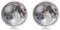 Manschettenknöpfe für Herren, Silber Super Mond Sternenhimmel Cloud Zeit Gem Kupfer Französische Manschette Schnalle, Sparkly Geschenk Modisches Shirt Zubehör Für Buchhalter Boss Business Hochze