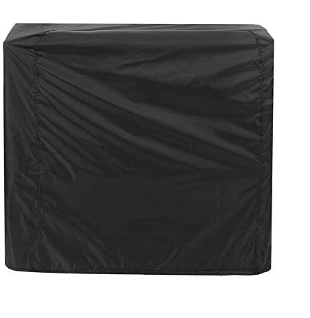ASHATA Housse de Barbecue, Polyester avec revêtement PU Housse de Barbecue extérieur étanche et Anti-poussière et Anti- avec Corde de Serrage - Noir(80x66x100cm)