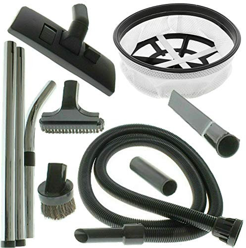 Qualtex - Manguera de 2,5 m, filtro de tela, kit de herramientas para aspiradoras Numatic Henry Hetty