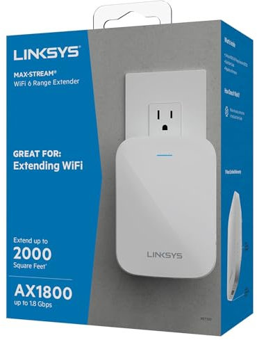 Linksys RE7350 Extensor de alcance inalámbrico Wi-Fi 6 de doble banda
