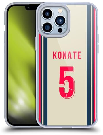Head Case Designs Offiziell Offizielle Liverpool Football Club Ibrahima Konaté 2021/22 Spieler Away Kit Gruppe 1 Soft Gel Handyhülle Hülle kompatibel mit Apple iPhone 13 Pro Max