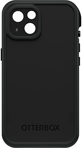 OtterBox FRĒ-Serie wasserdichte Handyhülle mit MagSafe (entworfen von LifeProof) für iPhone 14, Schwarz