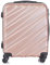 R.Leone Valigia Trolley Bagaglio a mano Rigido Ultraleggero in ABS 4 Ruote Autonome (Rose Gold, 2130 Valigia 56x45x25cm)