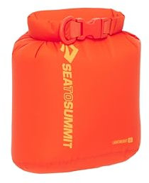 Sea to Summit - Lightweight Dry Bag XXS 1.5L - wasserdichte Aufbewahrung - Rollverschluss - Recycling-Gewebe - Befestigung & D-Ring - Wandern & Paddelsport - 14.1 x 10.7 x 19cm - Spicy Orange- 34g