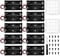 10 Pezzi 2 AA Battery Holder, KUOQIY 2 x 1.5V AA Portabatterie con Cavi, con Custodia Batteria in Plastica e Cacciaviti e Viti