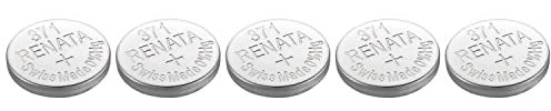 RENATA Lot de 5 Piles Bouton Silver Oxyde 371 / SR920 SW 0% Mercure