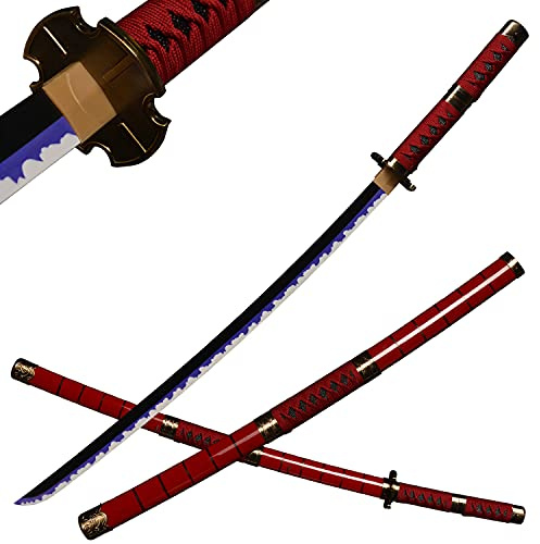 ACTASITEMS Épées Roronoa Zoro Épée en Bois Anime Cosplay - 104cm, Katana -Kitetsu