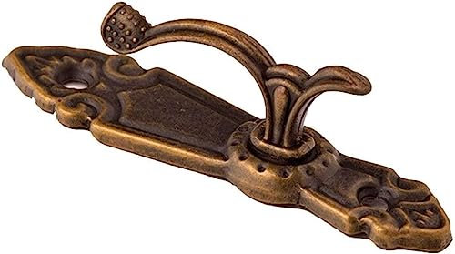 Vorhanghaken, Vorhanghaken, Vorhangzubehör, 2 Stück Vorhanghaken, Wohnzimmer-Vorhanghalter, Metall, kleiner Wandhaken, Vorhänge, Dekorationszubehör, Vorhanghalter passend (Farbe: Silber) ( Color : Bro