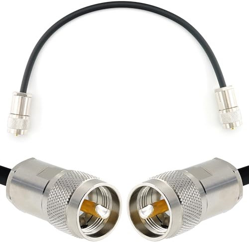 RANGEFUL 30cm PL259 UHF Cavo coassiale — prolunga da esterno HF-240 (equivalente a LMR 240) Resistente alle intemperie — per HAM cavo antenna CB radio analizzatore misuratore SWR VHF marino rosmetro