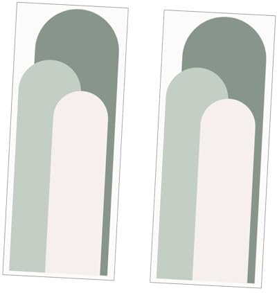 OSALADI Ornament 2 Bögen Wandaufkleber Bogenaufkleber Haushaltswaren Dekor Boho-Dekorationen Kunstraumaufkleber Abnehmbarer Wandaufkleber Haushaltsraumaufkleber Dekorativer Raumaufkleber