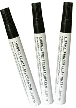 Fenteer 3 Stück Thermodrucker-Reinigungsstift Universalkarte Schnelles Entfernen des Druckkopf-Reinigungsstifts Reparaturstifte für den Druckkopf