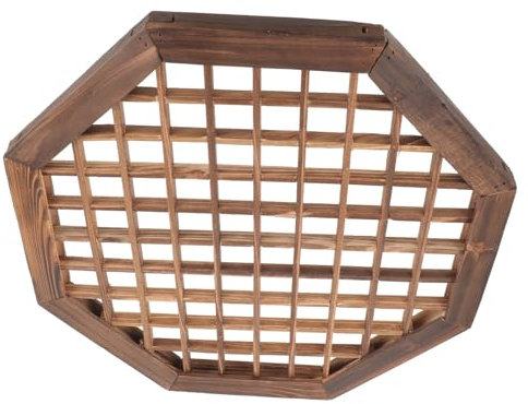 Amosfun Marco de Ventana de Madera de época Sagrado Antiguo decoración Vintage Ornamento Marco de Ventana Retro Adorno de Marco de Madera Largo Madera Decorativa Accesorios de Boda Decorar