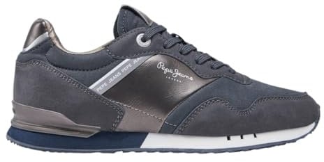 Pepe Jeans London Gala W, Zapatillas Mujer, Negro Azul Negro, 38 EU
