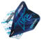 RED DRAGON Yin Yang Doppelseitige Luke Humphries World Champion Blue & White Standard Dart-Flights, 3 Sets pro Packung (9 Dart-Flights insgesamt)