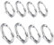 Landrain 4 Paar 316 Snug Knorpel Männer Damen Ohrringe Creolen Silber