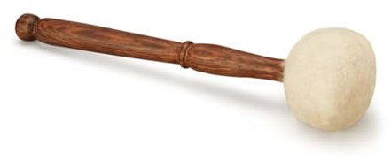 Craftstribe Tibetan Singing Bowl Mallet Suede Wooden Striker Leather Wrapped Meditation Mallet Sound Bowl Stick Meditation Yoga Craftstribe Tibetan Sound Bowl Mallet (Long White)