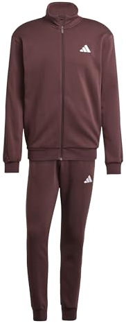 adidas Herren SPORTSWEAR BASIC 3 STRIPES FLEECE TRACKSUIT, aurora ruby, XXL