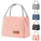 Aiuuee Sac Isotherme Repas 8.2L, Sac Lunch Box Sac Glaciere Imperméable en Feuille d'Aluminium, Petit Glacière Souple Isotherme pour Enfant Hommes Femmes Travail Bureau École (Rose)