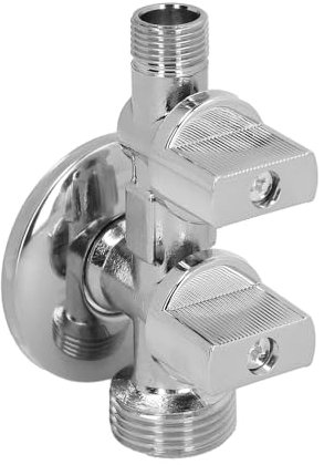 WOLFPACK LINEA PROFESIONAL 1/2x3/4x3/8 Escuadra Salida 3/4 y 3/8. Entrada De 1/2 Paso, Llave Angular, Toma Lavadora Doble, Latón, Multicolor, Individual