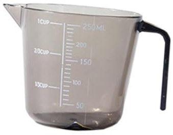 Cabilock Tazas Medidoras De Plástico 250 Ml Con Escala Portátiles Para Cocina y Hogar