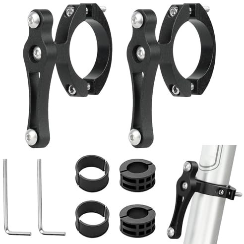 JOYOLA 2 Pièces Adaptateurs de Porte-Bouteille pour Vélo, Adaptateur pour Porte Bidons en Alliage D'Aluminium, Support Adaptateur pour Porte Bouteille avec Clé Allen pour Vélos, Motos