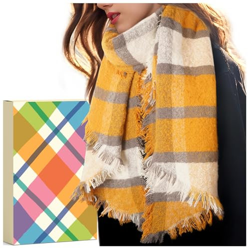 Schal Damen Geschenke für Frauen Weihnachten: Kaschmir Schal Damen Winter Kuschelig Winterschal Damen Mama Weihnachtsgeschenke für Frauen Nikolaus Geschenke Mädchen Oma Geschenkideen Weihnachten