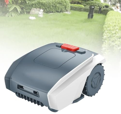 MhWrughts Cortadora de césped robótica Cortadora de césped automática, con Carga automática, Cable delimitador, gestión multizona para Jardines pequeños y medianos
