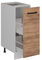 Vicco Apothekerschrank R-Line, Goldkraft Eiche, 30 cm ohne Arbeitsplatte