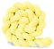 fukixuz 4 StrandsBettschlangeGeflochten,GeflochtenKnotenkissenfürWohndekoration Bettschlange,Braided Side Sleeper Pillow, Breathable Nursing Pillow Braided, Ideal for Gift and Decoration(Grau,3m)