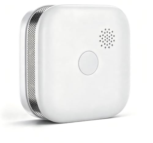 SECAIR Smoke Alarm, 10 Year Sealed Non-Replaceable Lithium Battery EN 14604 Certified, Remote Hush Function Mini Fire Detector Tool Free Installation for Home Flats & Rental Properties