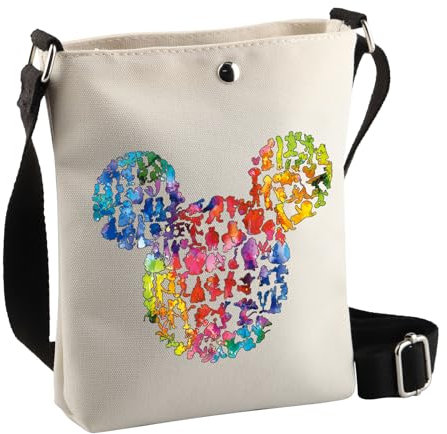 PLITI Cartoon-Maus-Themen-Geschenke, Crossbody-Tasche, Märchen, Merchandise-Artikel, Urlaubsreise, Geschenk, magisches Königreich, Cartoon Mouse Cbagu, 8×7.5×1.8inches