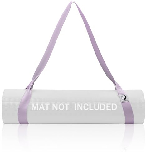 Slim Panda Yogamatte Tragegurt aus Baumwolle, 180CM Verstellbare Yogamatten Carrying Strap für alle Yogamatten Größen,Yoga Gurt für Pilates,Dehnen und Fitness (Yoga Mat Not Included)