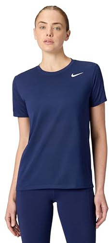 Nike Dri-Fit Damen-T-Shirt, Midnight Navy/White, DX0687-410, S