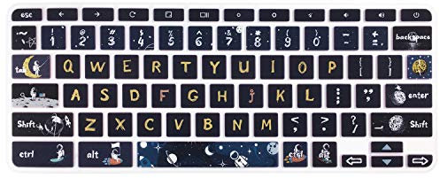 Keyboard Skin Cover for 11.6 “Acer Chromebook R11 CB5-132T CB3-131, Premium R11, R13 CB5-312T, Chromebook 14/15 CB3-431 CP5-471 CB3-531 CB5-571,Spaceman