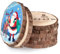 8 Stücke Holzscheiben Ø16-17cm Ohne Loch Runde Holzscheibe Untersetzer Holz Log Naturholz Baumscheiben 15mm Dicke für DIY Basteln Hochzeit Weihnachtsdeko Untersetzer & Tischdeko