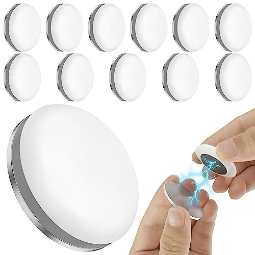 Lot de 12 paires de rideaux de douche magnétiques de 4 cm - Poids super forte aspiration - Poids pour rideaux de douche - Nappes - Aimants de réfrigérateur - Tableau blanc magnétique