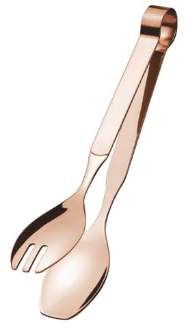 AMEFA Buffet Serving Tongs, Tongs for Pasta and Salads, Serving Cutlery Dishwasher Safe Stainless Steel 18/10, Satined, Copper, Length 20 cm