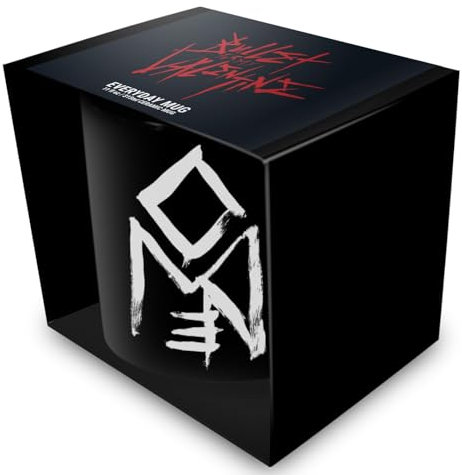 Pyramid International Bullet for My Valentine (Omen) Black Pod Ceramic Mug 11oz/325ml – Official Rock Band Merchandise, Gift Idea, Coffee Tea Cup for Fans, Emo Goth Drinkware – One Size