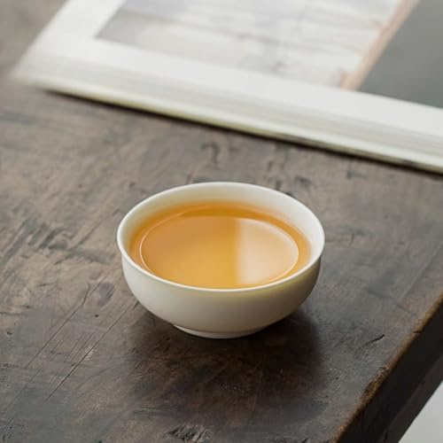 LEEDJUINE Teetasse aus weißem Porzellan, 40 ml, Master-Tasse, einzelne Keramik