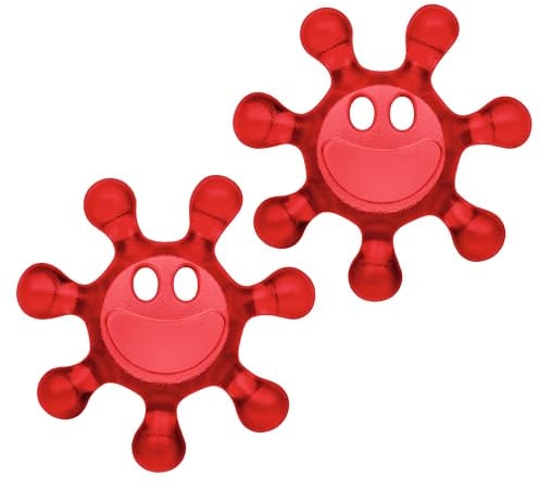 Koziol SUNNY Flaschenöffner 2er-Set | für Verschlüsse aus Kunststoff | Drehverschlussöffner | bruchfester Kunststoff, spülmaschinengeeignet | ideal für Kinder & Senioren (transparent red)